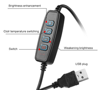 SH 16cm 6 cal lampa pierścieniowa z stojak trójnóg ładowania Usb Selfie lampy solarne Led możliwość przyciemniania oświetlenie fotograficzne do zdjęć fotografia Studio 4